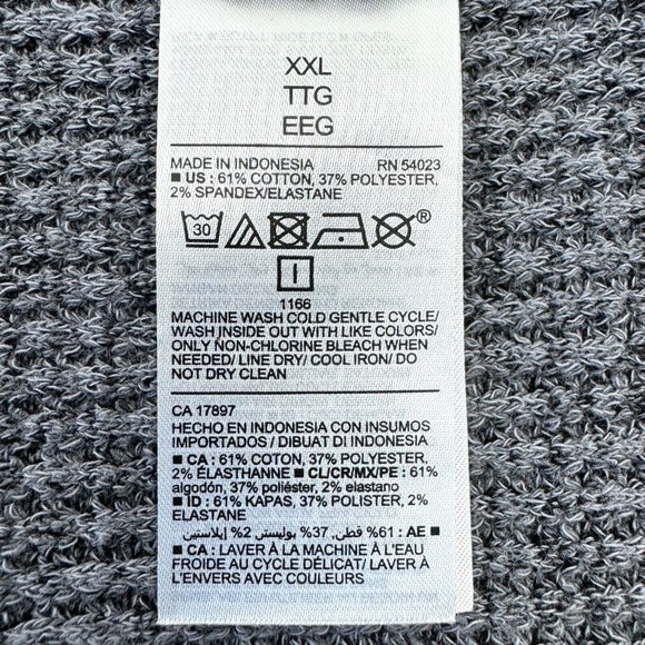 Old Navy Long Sleeve Cozy Shrunk Sweater Women 2XL Gray Panther - Picture 5 of 7